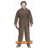 Official Michael Myers Halloween Deluxe Fancy Dress Costume, One Size