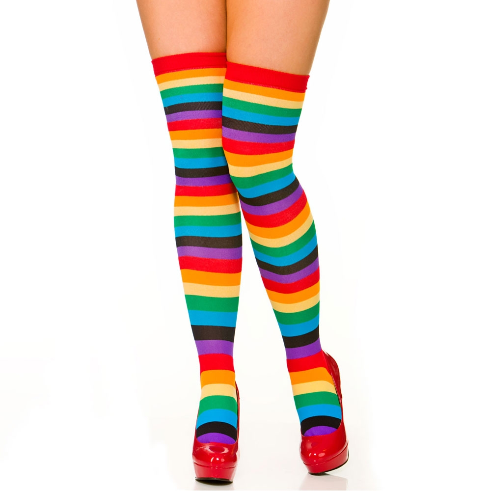 Rainbow Thigh High | Yvonne's Fancy Dress